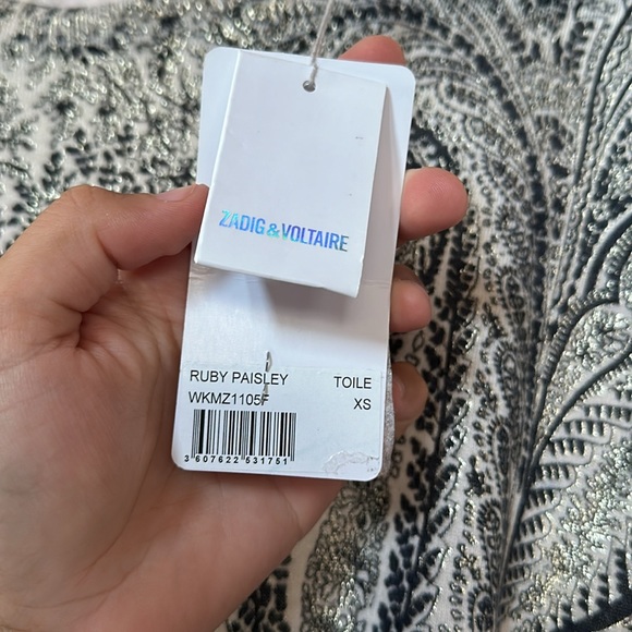 Zadig & Voltaire Ruby Paisley Sweater Top Pullover NWT Size XS PRICE FIRMMMM - Picture 5 of 7